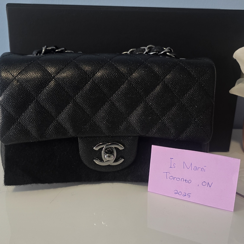 Chanel MINI Rectangle Pearly Caviar